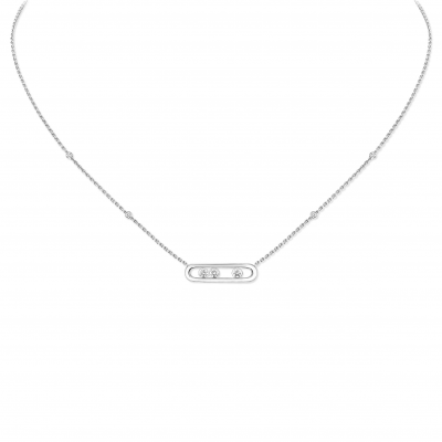 MESSIKA BABY MOVE NECKLACE WHITE GOLD DIAMOND NECKLACE 04323-WG